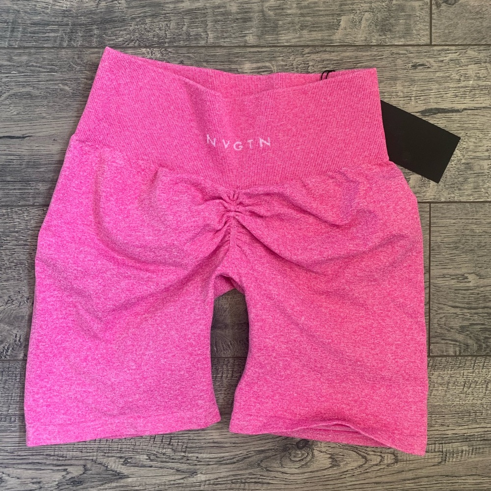 Brand New Pink Nvgtn Scrunch Shorts